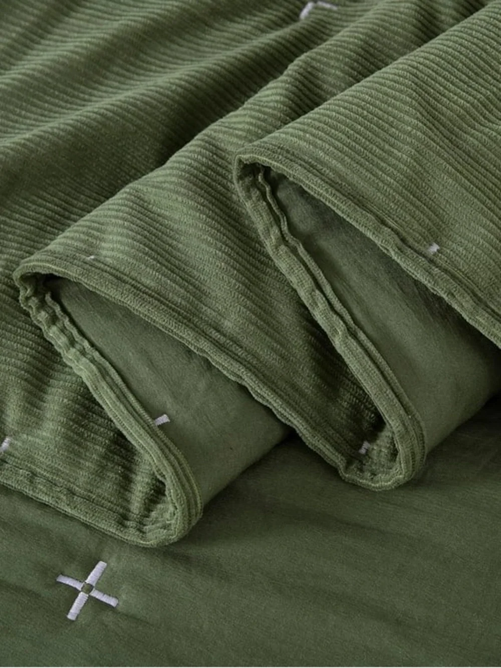 Olive Green king 3 piece Quilted quilt Set